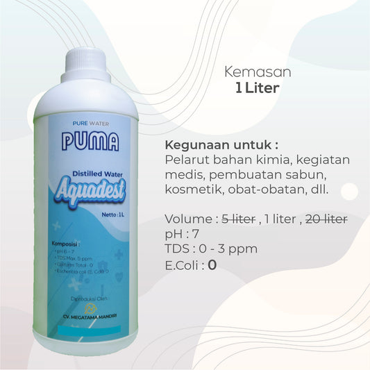 Aquadest Distilled Water - 1 Lusin