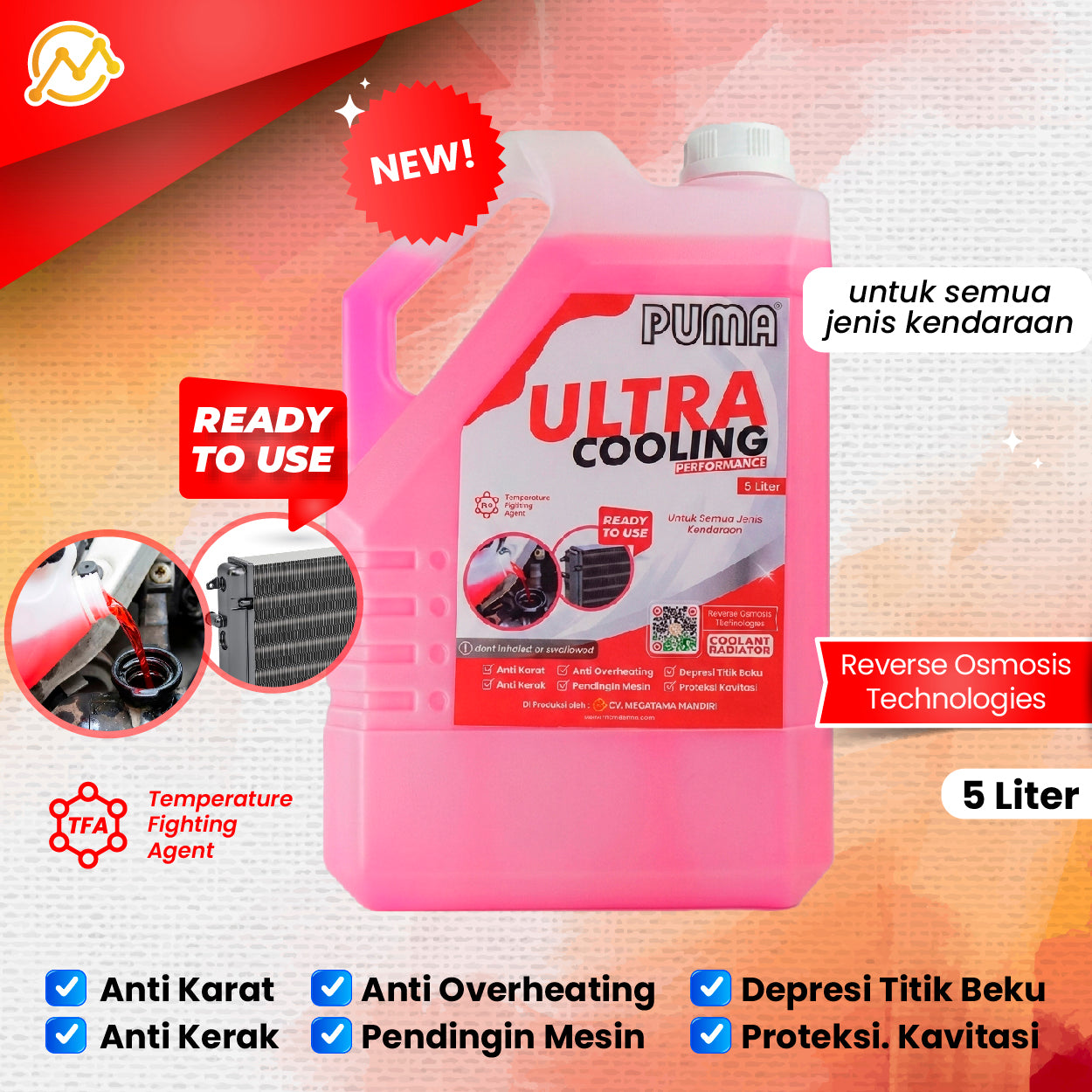 ALL VARIAN - Coolant Radiator Pendingin Mesin