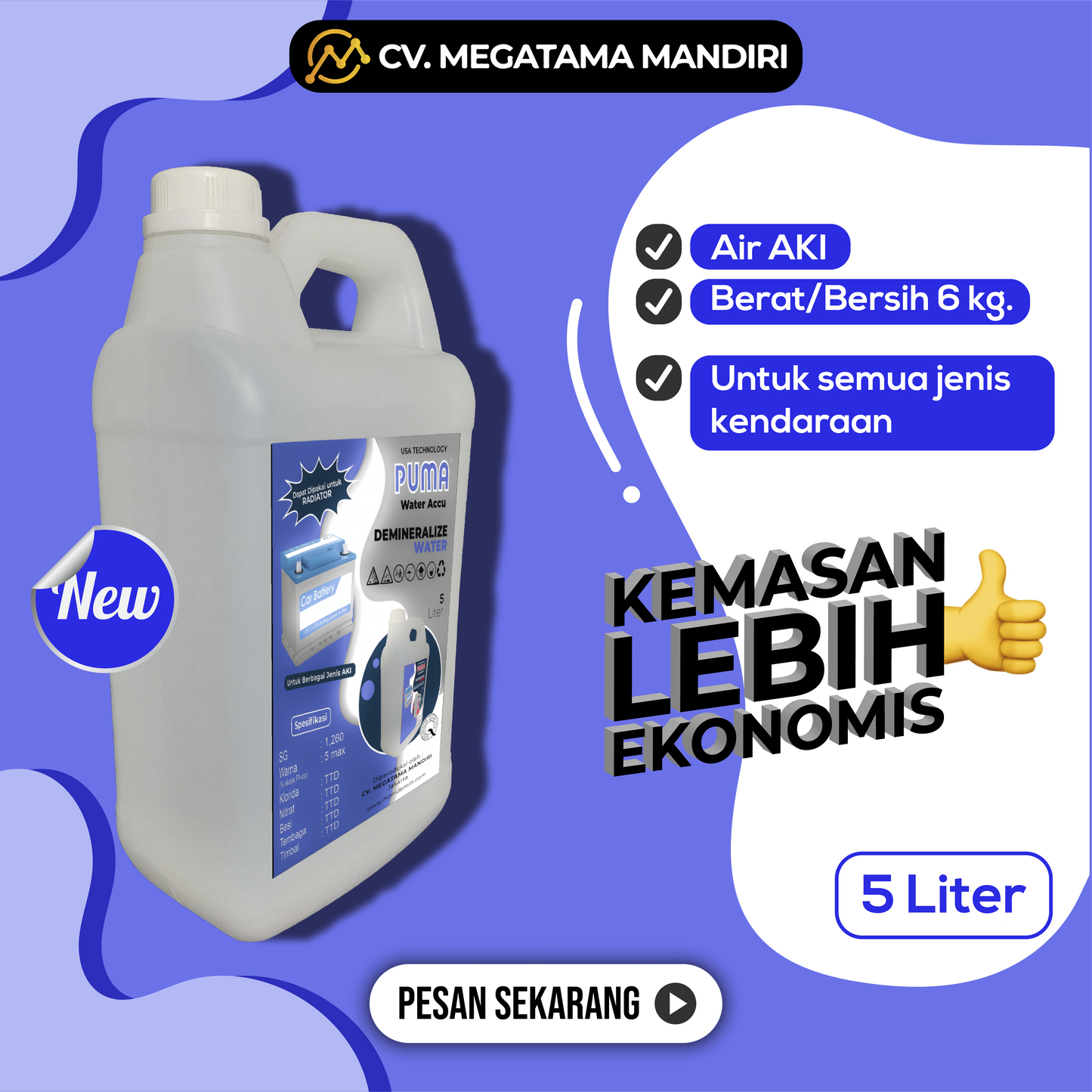 ALL VARIAN - Air AKI Demineralize Water