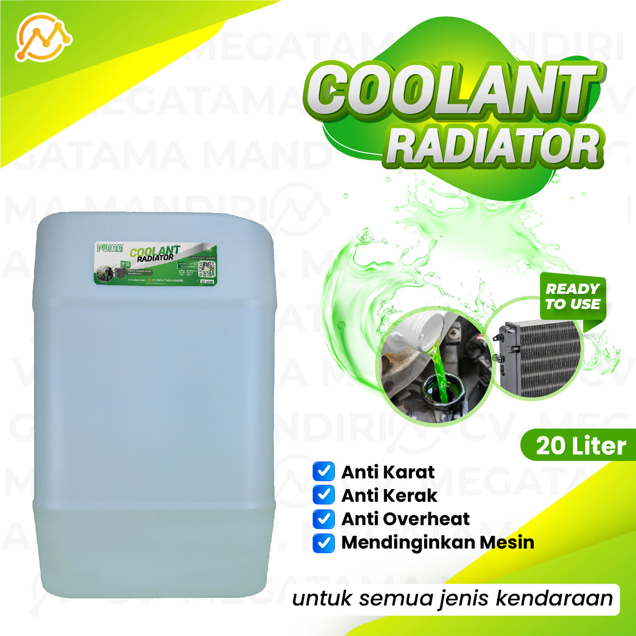 Coolant Radiator Pendingin Mesin - 20 Liter