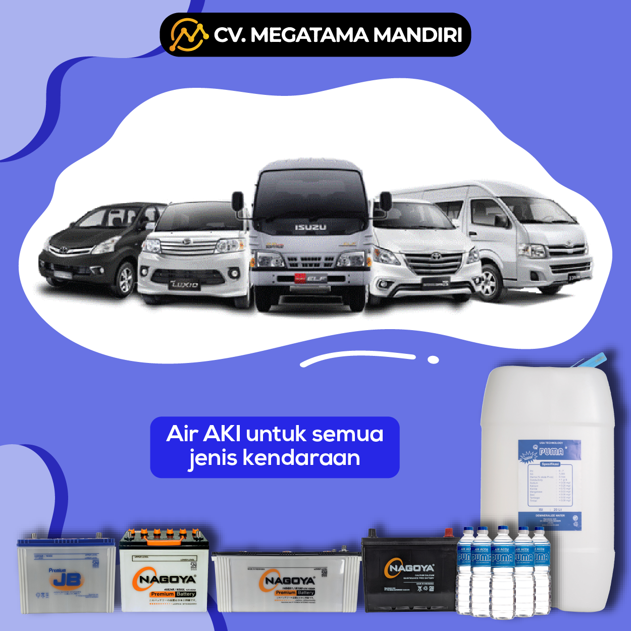 Air AKI Demineralize Water - 20 Liter