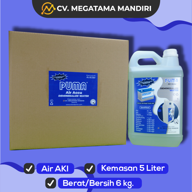 Air AKI Demineralize Water - (5 Liter x4)
