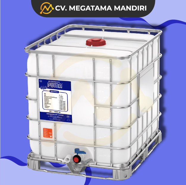 Tangki IBC 1000L - Air AKI Demineralize Water