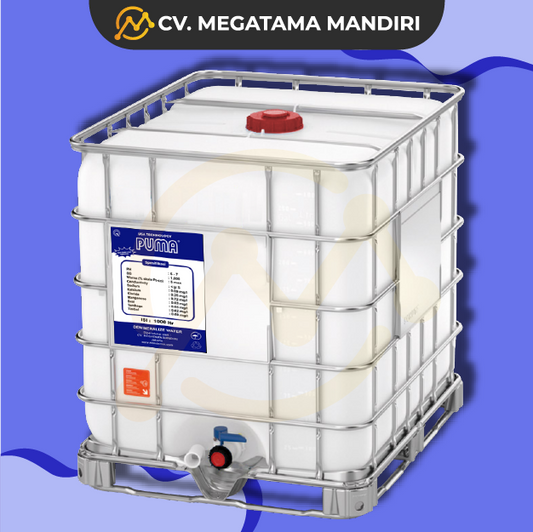 Tangki IBC 1000L - Air AKI Demineralize Water