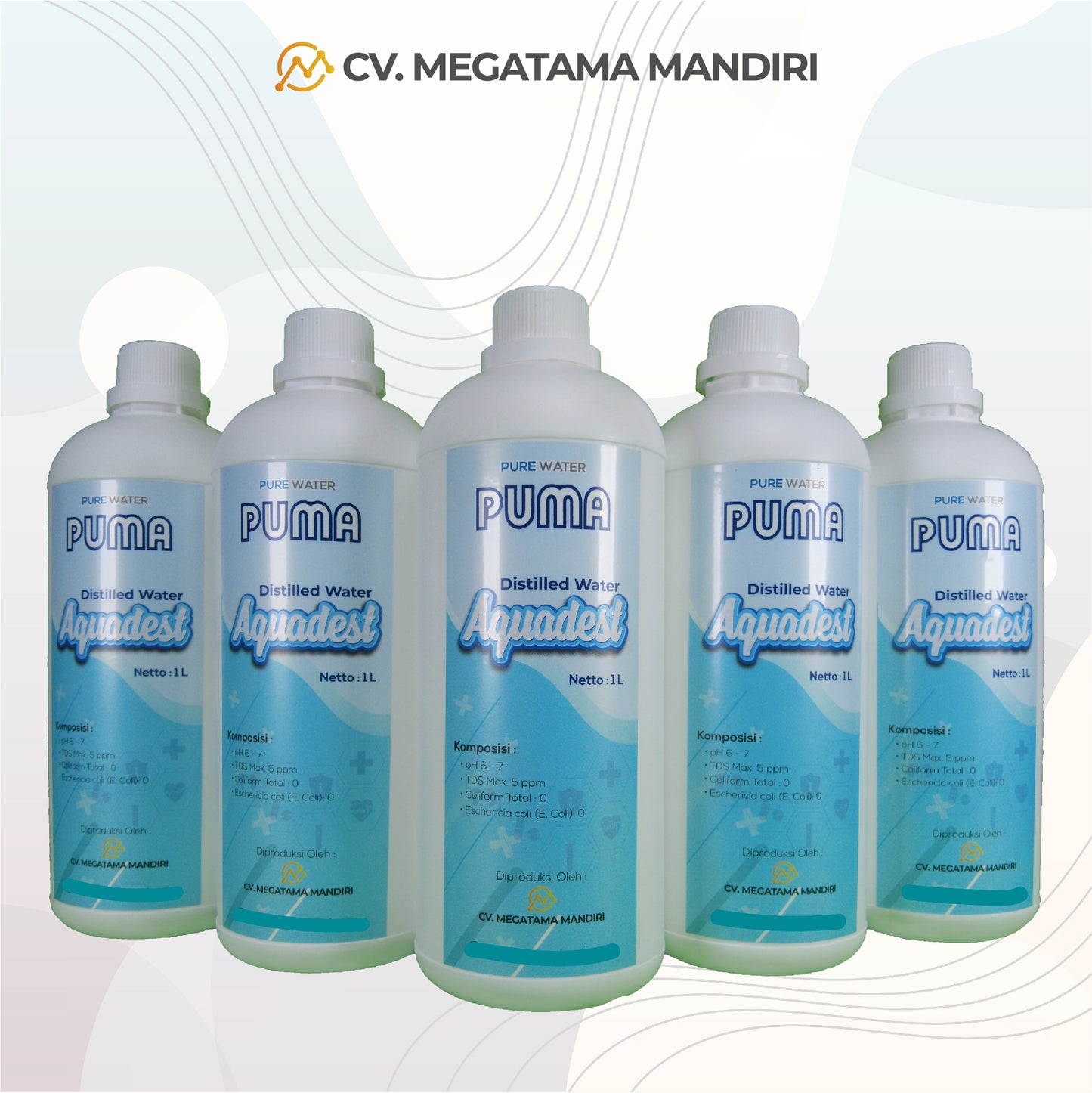 Aquadest Distilled Water - 1 Lusin