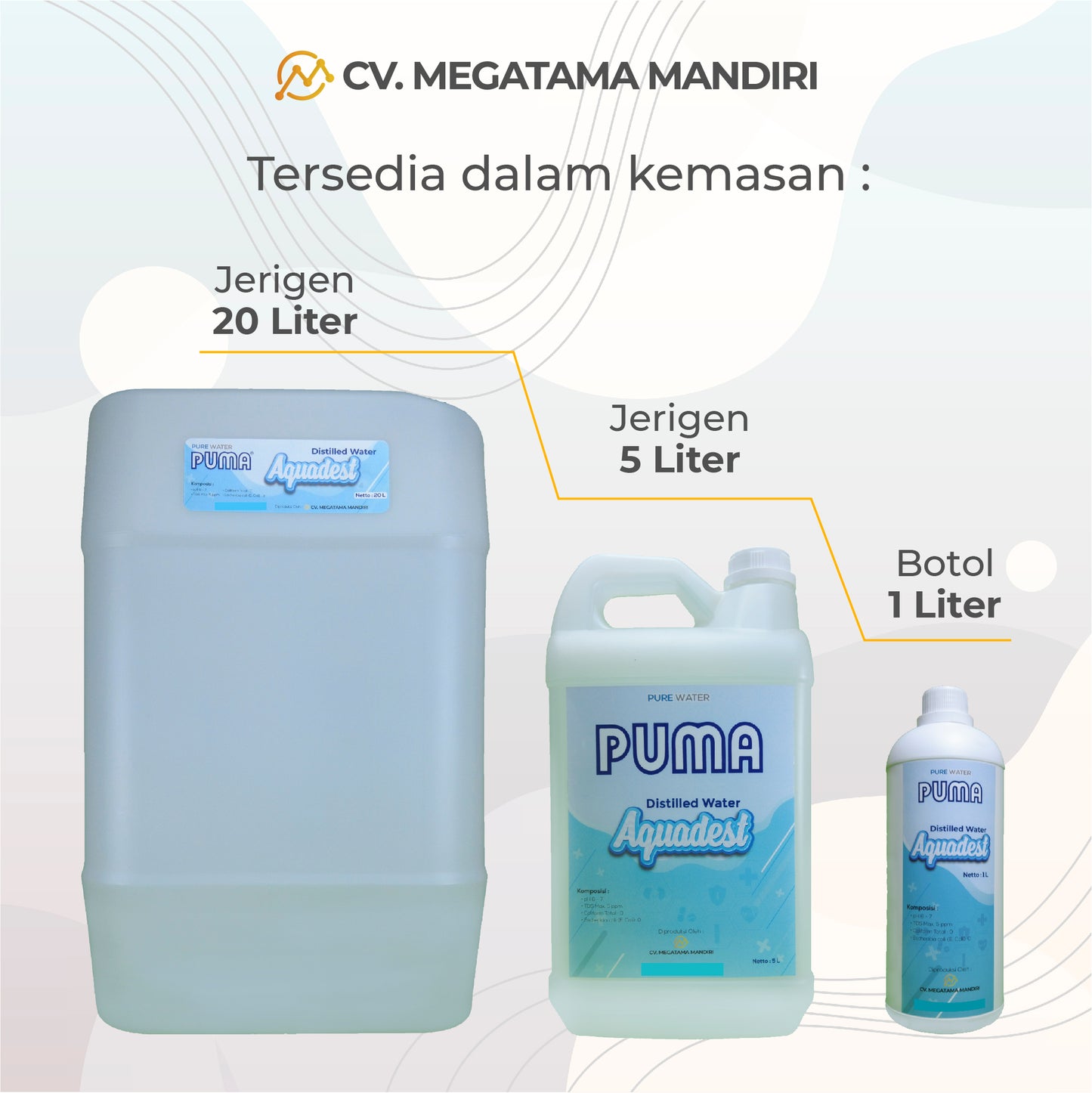 Aquadest Distilled Water - 1 Lusin