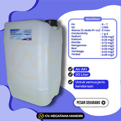 Air AKI Demineralize Water - 20 Liter