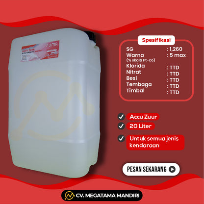 Air Zuur Electrolyte Water - 20 Liter