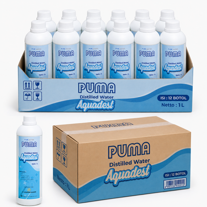 Aquadest Distilled Water - 1 Lusin